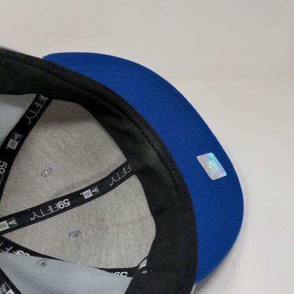 New Era Men's 59Fifty Fitted Hat Gray Size 7 1/2 Indianapolis Colts Embroidered - Picture 12 of 13